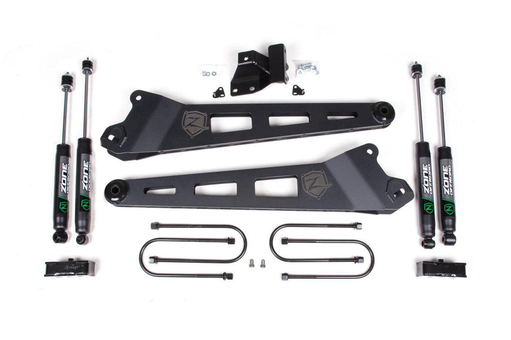 19-24 RAM 3500 3 Inch Radius Arm Lift Kit Nitro Shocks Zone Offroad