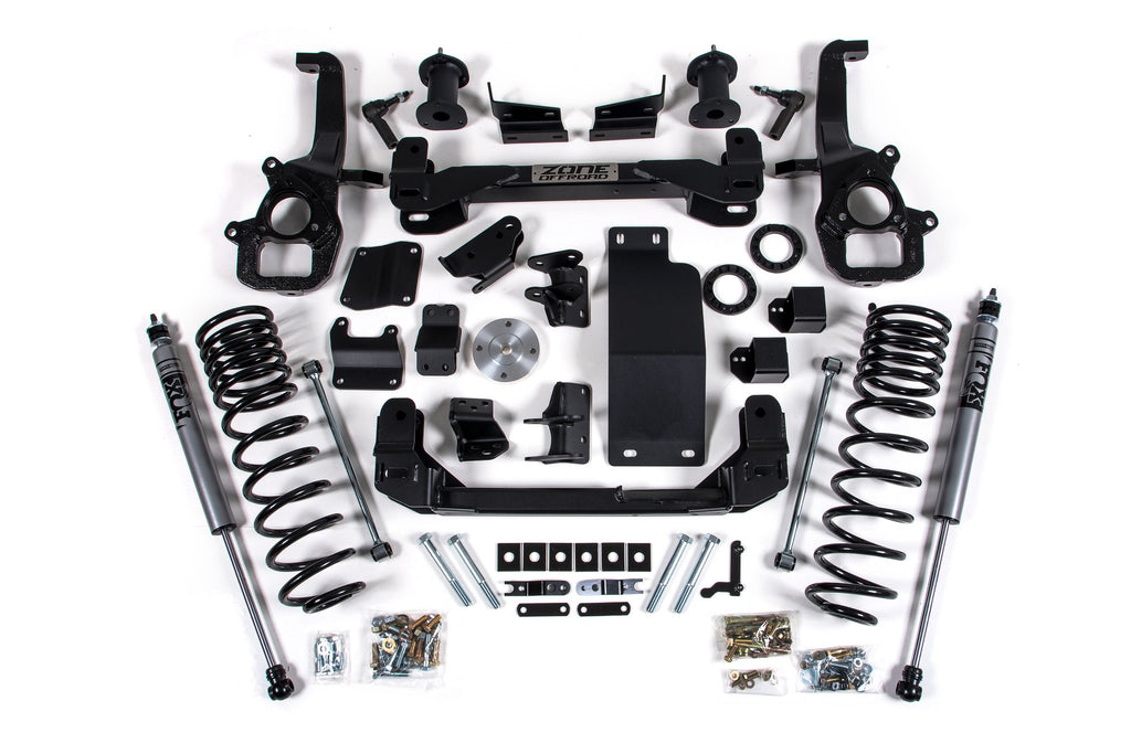 6 Inch Lift Kit for 2025 Ram 1500 4WD 6 Inch Front 5 Inch Rear Suspension Lift System Large Bore Fox Adv Rear Shocks Zone Offroad