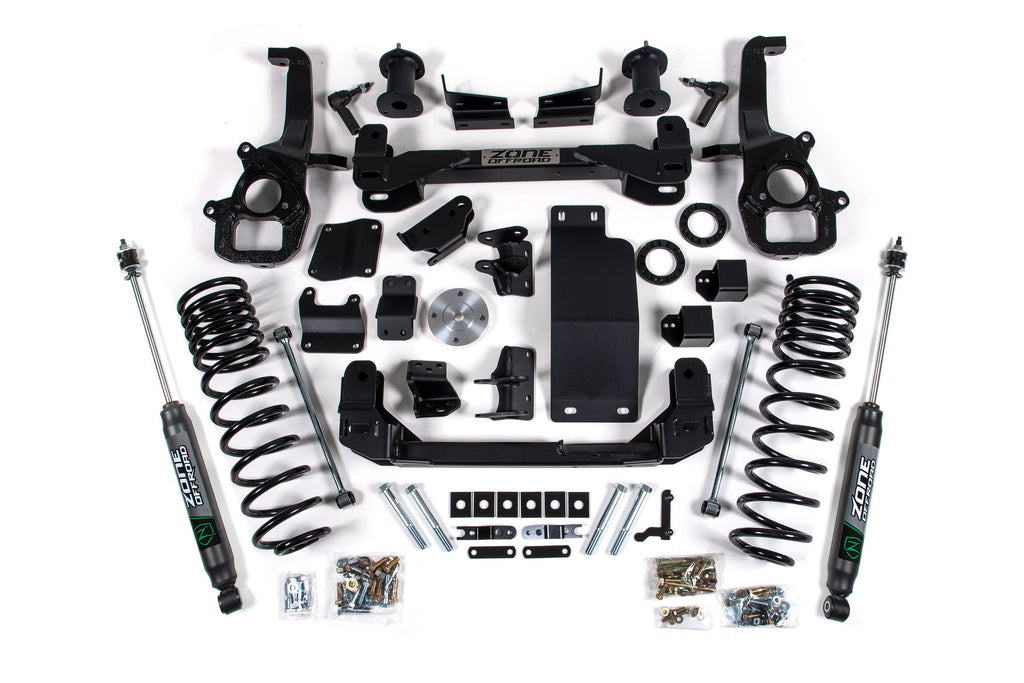4 Inch Lift Kit for 2025 Ram 1500 4WD 4 Inch Front 3 Inch Rear Suspension Lift System Large Bore Nitro Rear Shocks Zone Offroad