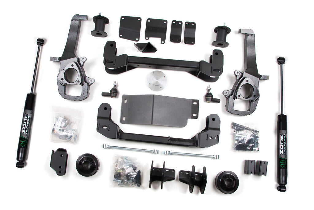 2012 RAM 1500 4 Inch Front 4 Inch Rear Lift Kit With Nitro Shocks Zone Offroad