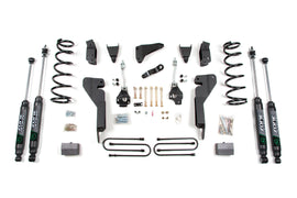 03-07 Dodge RAM 2500 6 Inch Lift Kit With 4 Inch Axle Gas With Nitro Shocks Zone Offroad