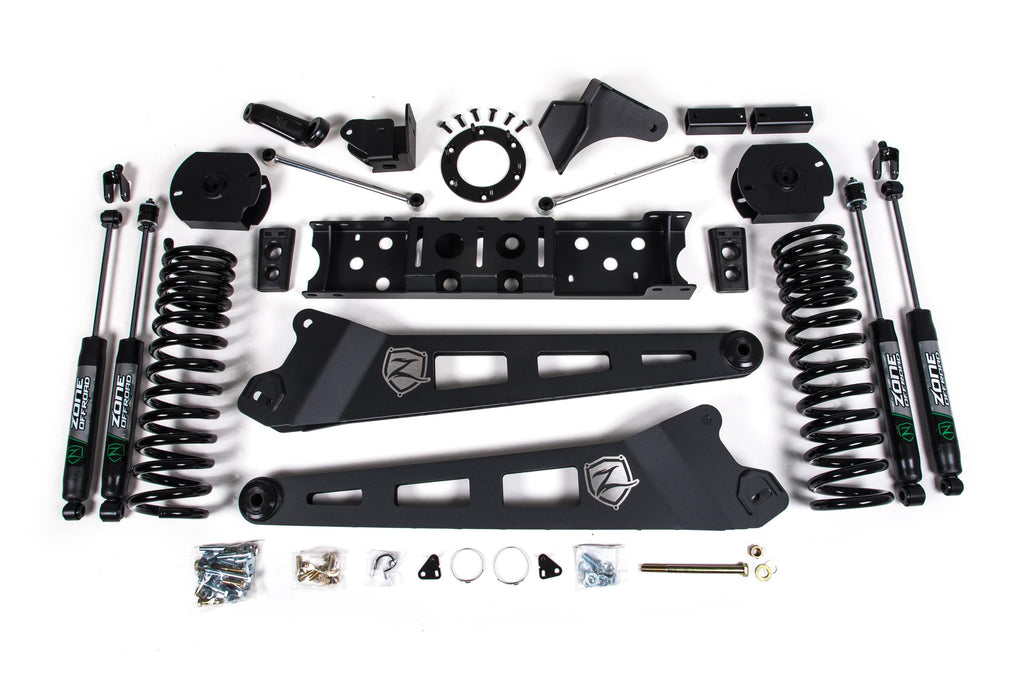 19-24 RAM 2500 4 Inch Radius Arm Gas Nitro Shocks Zone Offroad