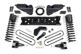 19-24 RAM 3500 4.5 Inch Radius Arm Bracket 2 Inch Rear Block With Overload Diesel 6-Bolt T-Case Nitro Shocks Zone Offroad