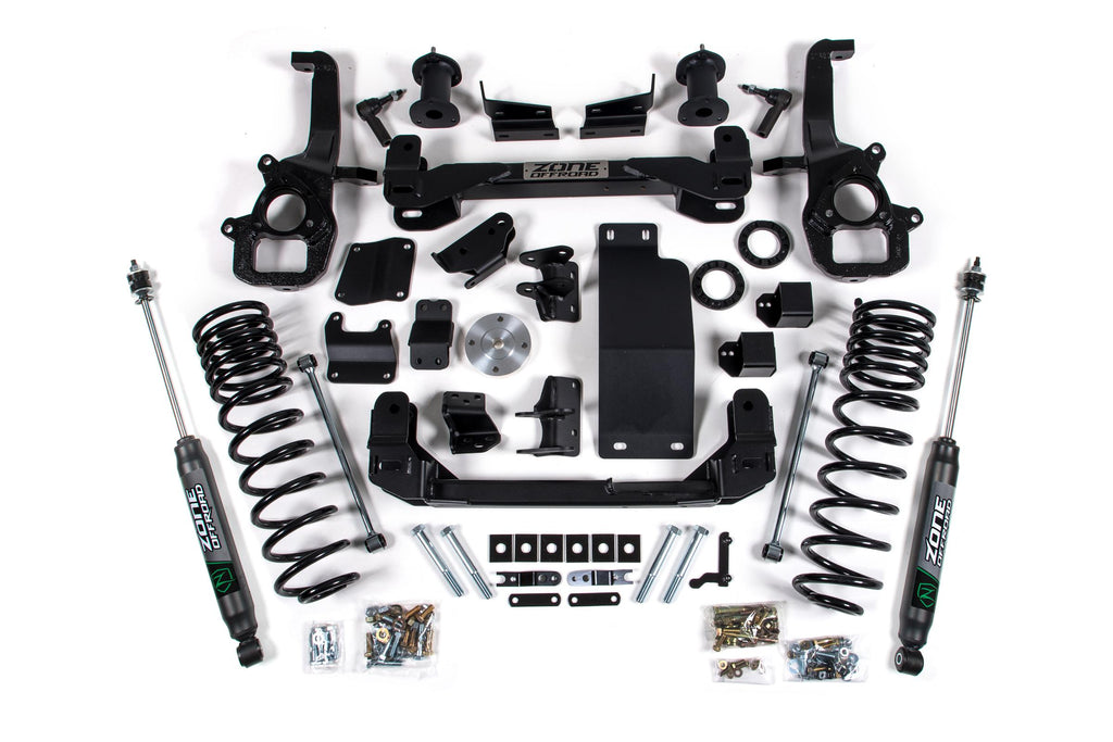 19-23 RAM 1500 4WD 6 Inch Front 5 Inch Rear Lift Kit Fox Adventure Shocks Zone Offroad
