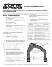 Load image into Gallery viewer, Zone Offroad Upper Control Arm replacement ball joint | ZONF8302 F8302 | 2021 - 2025 Ford Bronco