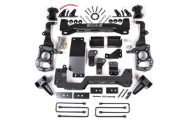 21-24 Ford F-150 With CCD 4WD 6 Inch Lift Kit 5 Inch Rear Block Spacer Front Rear Shock Relocation No Shocks Zone Offroad