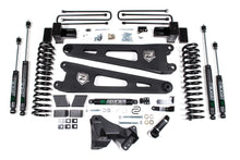 Load image into Gallery viewer, 17-19 Ford F-250/350 Super Duty 4 Inch Radius Arm Lift Kit 2 Inch Rear Block Gas 3 Leaf Main Nitro Shocks Zone Offroad