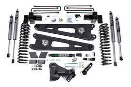 17-19 Ford F-250/350 Super Duty 4 Inch Radius Arm Lift Kit 2 Inch Rear Block Diesel 2 Leaf Main Fox Adventure Shocks Adventure Series Shocks Zone Offroad