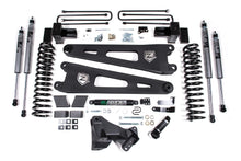 Load image into Gallery viewer, 17-19 Ford F-250/350 Super Duty 4 Inch Radius Arm Lift Kit 2 Inch Rear Block Diesel 3 Leaf Main Fox Adventure Shocks Adventure Series Shocks Zone Offroad