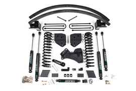 17-19 Ford F-250/F-350 Super Duty 6 Inch Lift Kit 3 Inch Rear Block Diesel 3 Leaf Main Nitro Shocks Zone Offroad