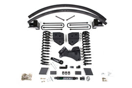 17-19 Ford F-350/350 6 Inch Lift Kit 3 Inch Rear Block Gas 3 Leaf Main Nitro Shocks Zone Offroad