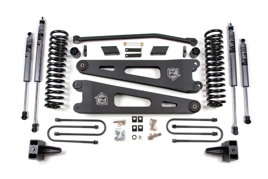 08-10 Ford F-250/F-350 Super Duty 4 Inch Radius Arm  Lift Kit Diesel Fox Shocks Zone Offroad
