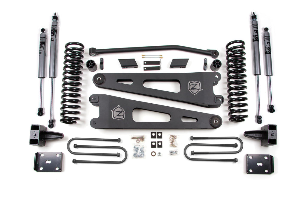 11 Ford F-250/F-350 Super Duty 4 Inch Radius Arm Lift Kit Diesel With Overload With Fox Adventure Shocks Zone Offroad