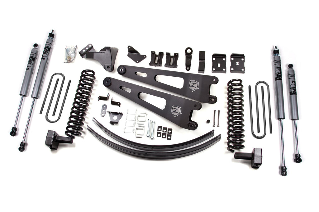 11-14 Ford F-250/F-350 Super Duty 6 Inch Lift Kit Gas Without Overload Fox Shocks Zone Offroad