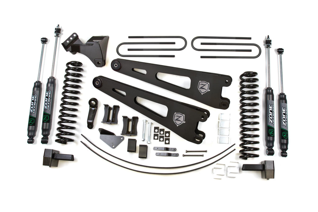 05-07 Ford F-250/F-350 Super Duty 6 Inch Lift Kit Diesel With Nitro Shocks Zone Offroad