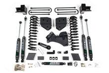 Cargar imagen en el visor de la galería, 17-19 Ford F-250/350 Super Duty 4 Inch Lift Kit 2 Inch Rear Block Gas 2 Leaf Main Fox Adventure Shocks Adventure Series Shocks Zone Offroad