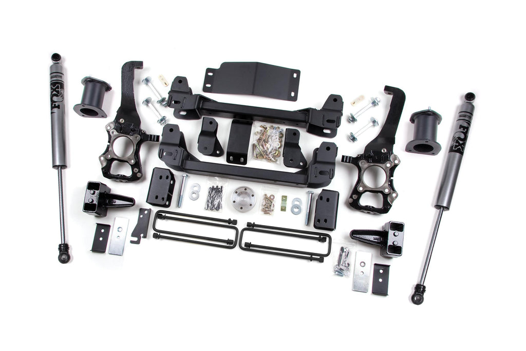 2014 Ford F-150 6 Inch Lift Kit 4 Inch Rear Block Fox Shocks Zone Offroad