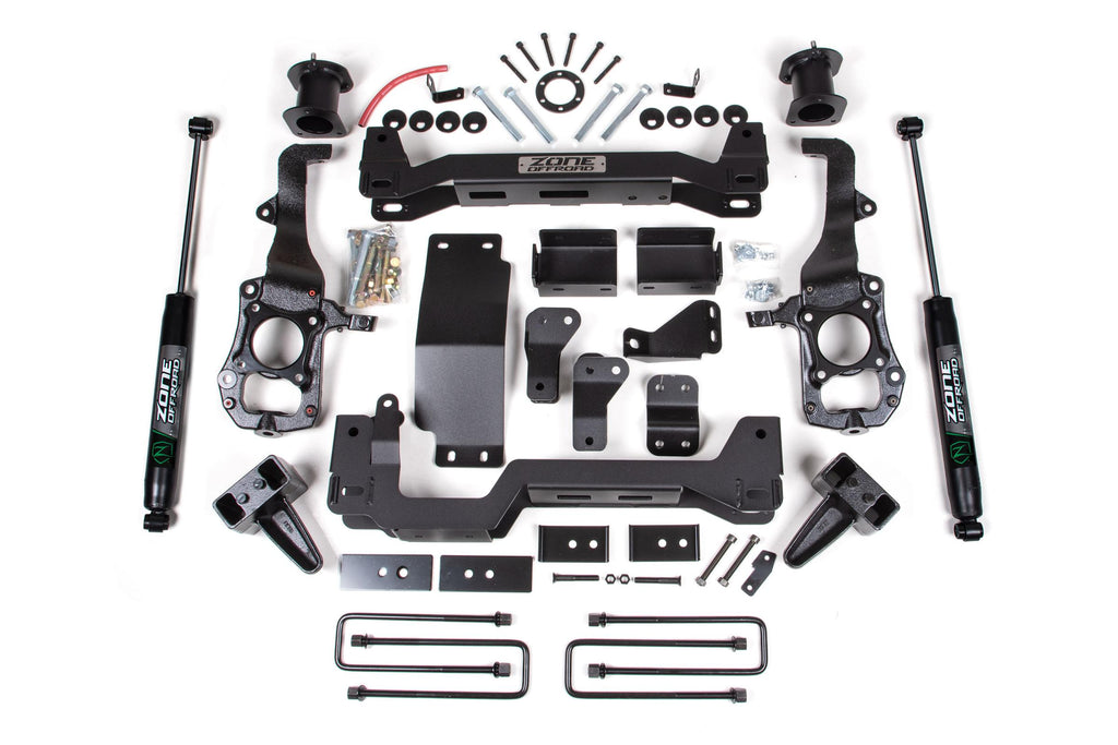 21-24 Ford F-150 6 Inch Front 4 Inch Rear Lift Kit Nitro Shocks Zone Offroad