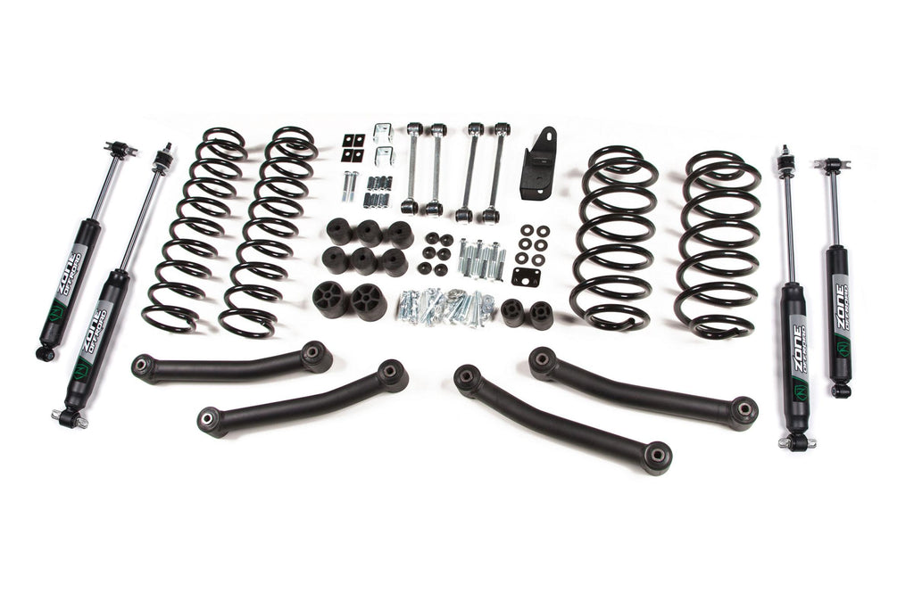 03-06 Jeep Wrangler TJ 4 Inch Coil Spring Lift Kit Fox Shocks Zone Offroad