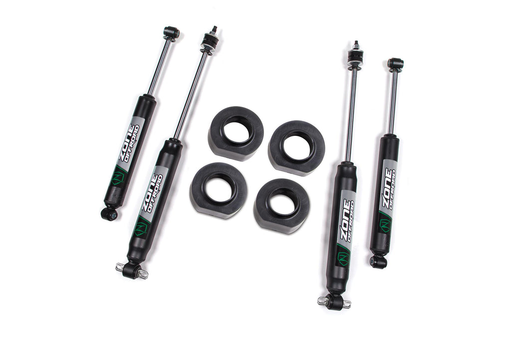 93-98  Jeep Grand Cherokee ZJ 2 Inch Coil Spring Spacer Lift Kit No Shocks Zone Offroad