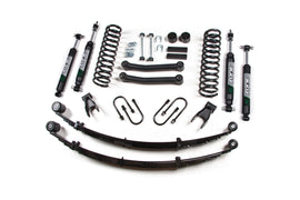 84-01 Jeep Cherokee XJ 4.5 Inch Lift Kit With Rear Springs Dana 35 Nitro Shocks Zone Offroad