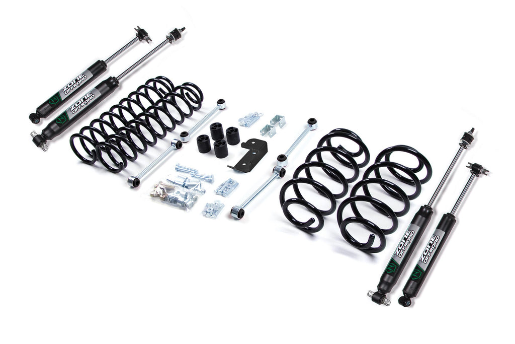 03-06 Jeep Wrangler TJ 3 Inch Coil Spring Lift Kit With Nitro Shocks Zone Offroad