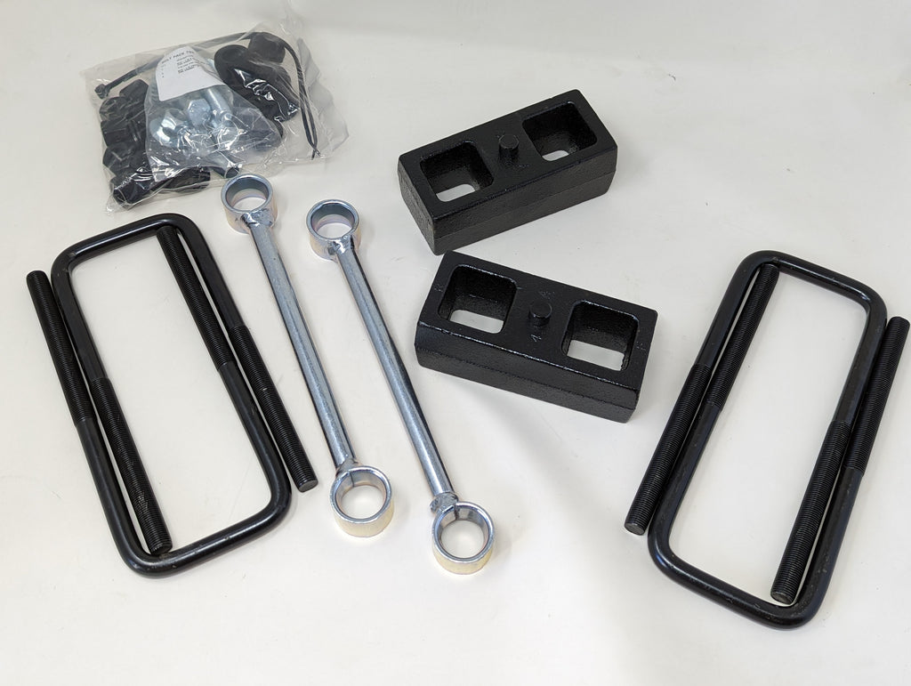 Zone Offroad 2" Rear Lift Block & U-Bolt Kit | ZONN2209 | 2016 - 2024 Nissan Titan XD