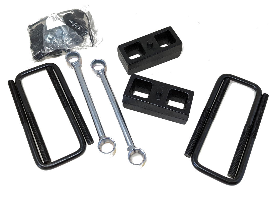 Zone Offroad 2" Rear Lift Block & U-Bolt Kit | ZONN2209 | 2016 - 2024 Nissan Titan XD