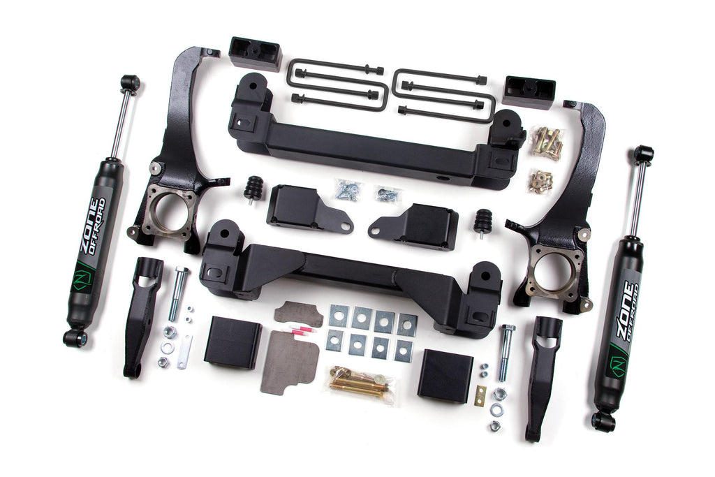 07-15 Toyota Tundra 5.0 Inch Lift Kit With Nitro Shocks Zone Offroad