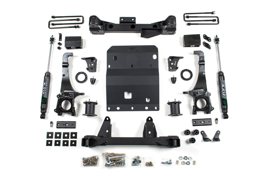 16-23 Toyota Tacoma 6 Inch Front 4 Inch Rear Lift Kit With Nitro Shocks Zone Offroad