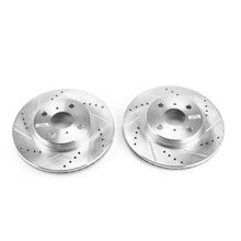 Cargar imagen en el visor de la galería, Power Stop 12-15 Scion iQ Front Evolution Drilled &amp; Slotted Rotors - Pair