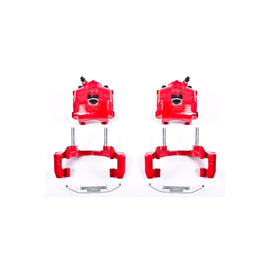 Power Stop 2000 BMW 323Ci Rear Red Calipers w/Brackets - Pair