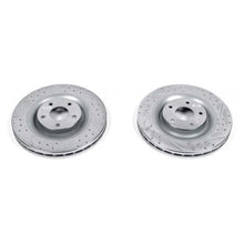 Cargar imagen en el visor de la galería, Power Stop 06-13 Chevrolet Corvette Front Evolution Drilled &amp; Slotted Rotors - Pair