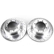 Cargar imagen en el visor de la galería, Power Stop 99-04 Ford F-350 Super Duty Rear Evolution Drilled &amp; Slotted Rotors - Pair