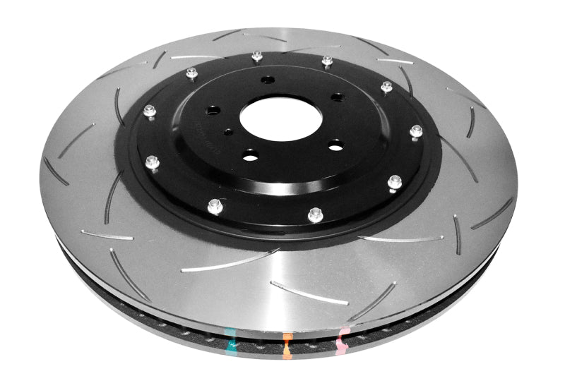 DBA 15-21 Nissan GT-R Nismo Rotor perforado delantero serie 5000 con sombrero plateado