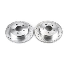 Cargar imagen en el visor de la galería, Power Stop 95-01 Ford Explorer Rear Evolution Drilled &amp; Slotted Rotors - Pair