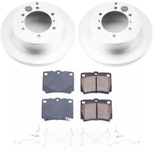 Cargar imagen en el visor de la galería, Power Stop 97-04 Mitsubishi Montero Sport Rear Z17 Evolution Geomet Coated Brake Kit