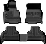 Husky Liners 19-23 BMW X5 Weatherbeater Revestimientos de piso para asiento delantero y segundo, color negro