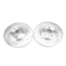 Cargar imagen en el visor de la galería, Power Stop 17-19 Audi A4 Front Evolution Drilled &amp; Slotted Rotors - Pair