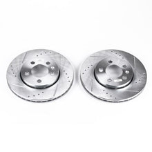 Cargar imagen en el visor de la galería, Power Stop 00-06 Audi TT Quattro Rear Evolution Drilled &amp; Slotted Rotors - Pair
