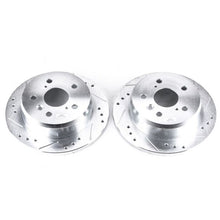 Cargar imagen en el visor de la galería, Power Stop 02-03 Lexus ES300 Rear Evolution Drilled &amp; Slotted Rotors - Pair
