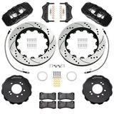Wilwood 95-98 Nissan Skyline Aerolite 6R Front BBK w/ 14.00in D/S Rotors & Flexlines - Black