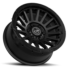 Cargar imagen en el visor de la galería, ICON Recon Pro 17x8.5 6 x 135 6 mm Offset 5 pulgadas BS 87.1 mm Diámetro Rueda negra satinada