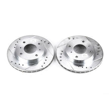 Cargar imagen en el visor de la galería, Power Stop 89-96 Nissan 240SX Front Evolution Drilled &amp; Slotted Rotors - Pair