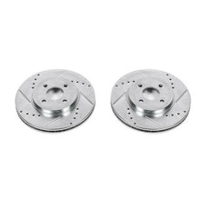 Cargar imagen en el visor de la galería, Power Stop 02-04 Ford Focus Front Evolution Drilled &amp; Slotted Rotors - Pair