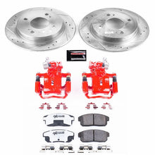 Cargar imagen en el visor de la galería, Power Stop 02-06 Nissan Sentra Rear Z26 Street Warrior Brake Kit w/Calipers