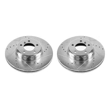 Cargar imagen en el visor de la galería, Power Stop 03-05 Land Rover Range Rover Front Evolution Drilled &amp; Slotted Rotors - Pair