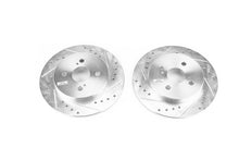 Cargar imagen en el visor de la galería, Power Stop 12-18 Toyota Yaris Rear Evolution Drilled &amp; Slotted Rotors - Pair
