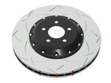 Cargar imagen en el visor de la galería, DBA 17-23 Tesla Model 3 Rear 5000 Series 2-Piece Slotted Rotor w/Black Hat