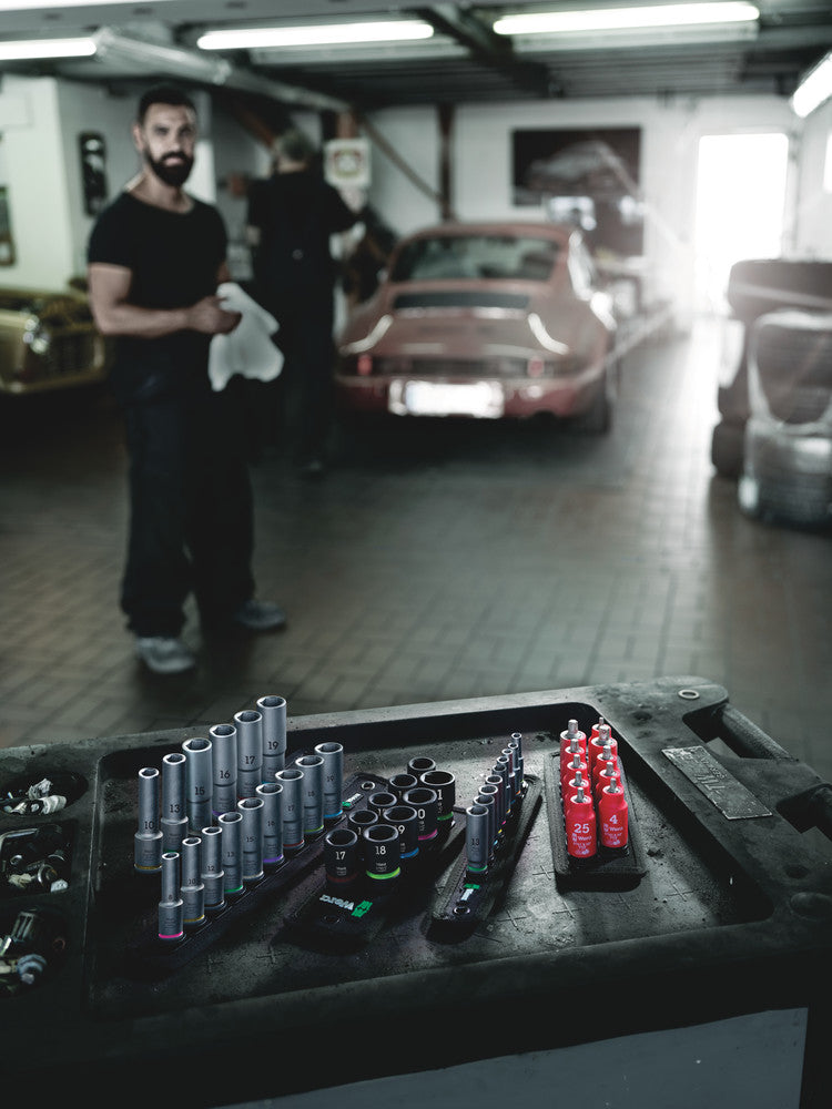 Wera Magnetic Socket Rail A1 Deep 9 Pce Set 1/4" Drive Metric | 05005410001